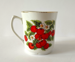 VINTAGE PORCELÁN CSERESZNYÉS BÖGRE