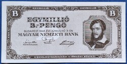 Egymillió B.-Pengő 1946, EF+-aUNC.