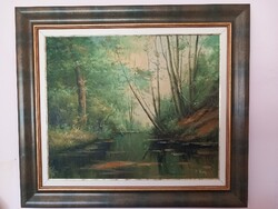 Árkos György: Erdőrészlet 69*79 cm, olaj-vászon kerettel, Czinege Zsolt galéria