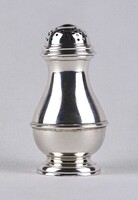 1U379 Antik jelzett angol ezüst sószóró 75 g