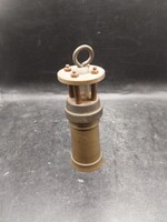 Réz kicsi bányász lámpa, 15 cm-es nagyságú. 3563b