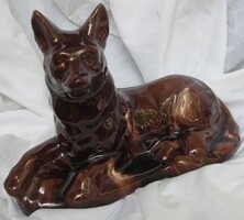 Kerámia kutya , hossza 23 cm, 16 magas .