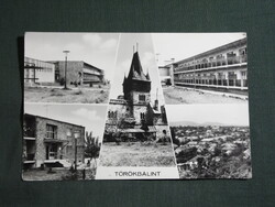Képeslap,Törökbálint,mozaik,Walla villa,Majláth-kastély,üdülő,tábor látkép,részlet,1977-