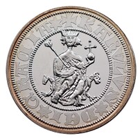 Ezüstözött bronz Garas I. Károly (1307-1342 ) Utánveret R PROOF UNC