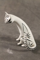 Hollóházi art deco cica 487