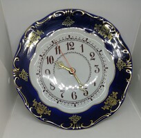 Zsolnay porcelán Pompadour I. tányér óra﻿!