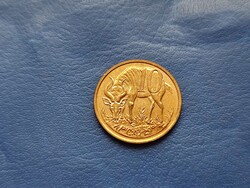 ETIÓPIA 10 CENT 1969 (1977) OROSZLÁN! ANTILOP! RITKA!