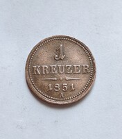 Verdehibás! 1 Kreuzer / Krajcár 1851 A.