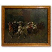 Burchard Bélaváry István (1864-1933) Násznép - több, mint 100 éves alkotás /számlát adunk hozzá/