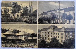 Békéscsaba - mozaik képeslap 1960