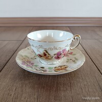 Zsolnay Pillangó mintás porcelán kávéscsésze