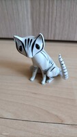 Retro Hollóházi porcelán cica