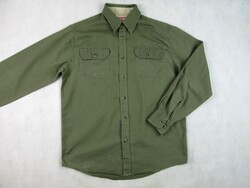 EREDETI WRANGLER (S / M) SPORTOS ELEGÁNS MILITARY-ZÖLD HOSSZÚ UJJÚ FÉRFI ING