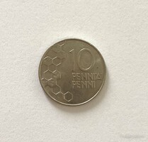 10 Pennia Penni Suomi Finland 1993 Finnország