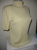 100% silk selyem pulóver, sárga