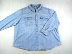 EREDETI LEVIS (4XL / 5XL) HOSSZÚ UJJÚ FÉRFI VILÁGOSKÉK FARMERING