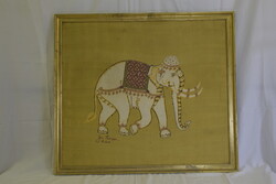Jim Thompson Framed Thai Silk Painting