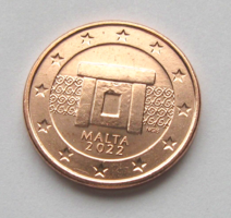 Málta - 5 euro cent - 2022 - Mnajdra őskori templomegyüttesének oltára