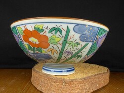 "Virágzó növények" Arita porcelán chawan japán teáscsésze #1