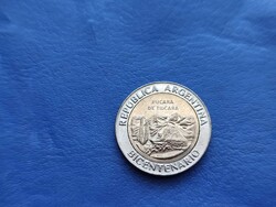 ARGENTÍNA 1 PESO 2010 BIMETÁL! BICENTENARIO ! FORRADALOM 200.ÉVFORDULÓ! PUCARA DE TILCARA! UNC!