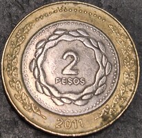 Argentína 2 peso 2011.