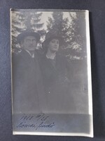Antik fotó 1918-ból Római fürdő - Csernák Jenő és felesége Irma