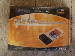 Bontatlan, Ritka, Retro! CardBus Combo PC Card, USB 2.0 + Firewire