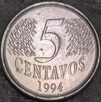 Brazília 5 centavo, 1994.