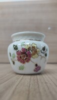 Zsolnay aranyozott porcelán bonbonier cukortartó mini váza