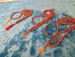Valódi "5 arcú" indiai rudraksha mala szett  karmala+ nyakmala