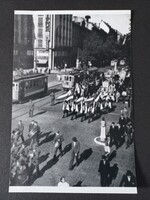 Régi negativról új előhívás -  fotó - villamosok - 19-es villamos útvonala