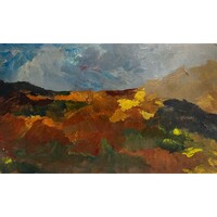 Jeges Ernő (1898-1956) Őszi táj - régi, nagyon kellemes színvilágú őszi tájkép /számlát adunk hozzá/