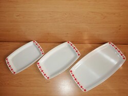Alföldi porcelán Centrum varia napocskás kínáló, asztalközép - 3 db egyben (b)