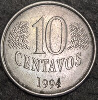 Brazília 10 centavo, 1994.