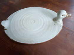 Large ceramic cheese plate/sandwich plate