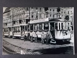 Régi negativról új előhívás -  fotó - a Dunába zuhant 6-os villamos újjáépítve