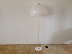Régi retro krómozott fémvázas 2 égős Szarvasi állólámpa mid century lámpa
