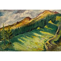 Nemes Béla (1912-1972) Fenyveserdő a hegyoldalban /számlát adunk hozzá/
