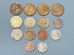Európai érme 14 db NSZK jugoszláv CCCP csehszlovák NDK osztrák szovjet román érme