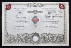 Salgó-Tarjáni Kőszénbánya Részvény-Társulat részvény 25x30 (750) pengő 1944