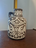 West Germany ritkább mintázatú kerámia váza