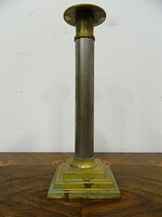 Art deco stílusu réz bevonatú fém gyertyatartó ( Zepter )
