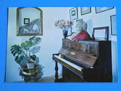 Képeslap, Valldemossa (Mallorca), Chopin emlékszoba, Copin pianínója