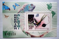 B246 / 1998 Földrészek állatai II. - Amerika blokk postatiszta