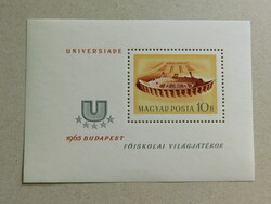 1965. Universiade, Népstadion blokk - postatiszta