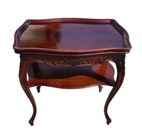 Antik barokk stílusú lerakóasztal – elegancia és mestermunka egyben B174