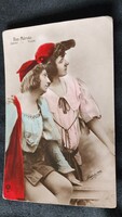 Cca. 1906 FEDÁK SÁRI ZSAZSA PRIMADONNA + CSATAY JANKA RAB MÁTYÁS EREDETI KORABELI FOTÓ LAP 1917