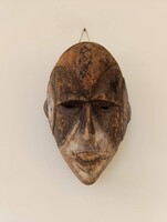 Antik afrikai Igbo népcsoport fa maszk Nigéria africká maska E5 525 1961