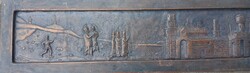Hatalmas Bronz Relief