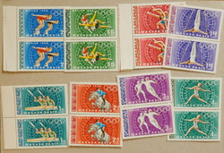 1968. Olimpia (V.) - Mexikó bélyegsor párokban, részben ívszélekkel **